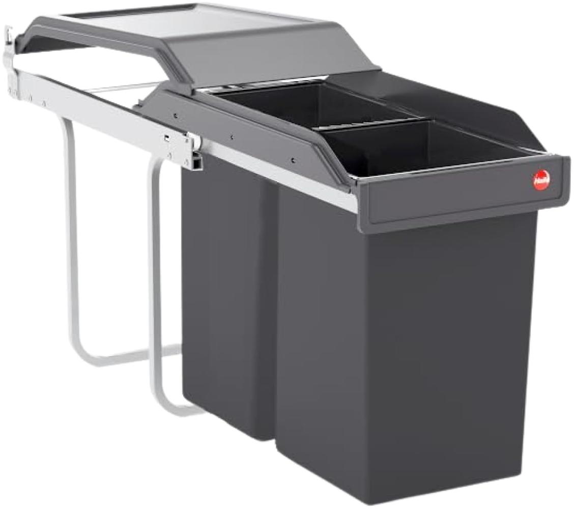 HAILO 3650101 Abfallsorter 30 (2x15) Liter TANDEM ab 30 cm Schrankbreite Bild 1