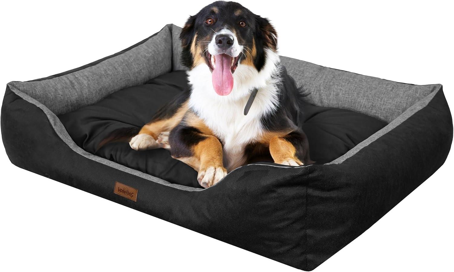 Bjird Tierbett Hundebett Puffy, Abnehmbarer Matratze, wasserabweisend, Hundesofa für kleie, mittelgroße und grosse Hunde, Größe: S,M,L,XL,XXL Bild 1