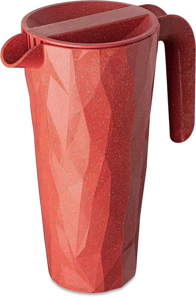 Koziol Superglas Kanne Club Pitcher, Wasserkrug, Karaffe, Kunststoff-Holz-Mix, Nature Coral, 1. 5 L, 7687704 Bild 1