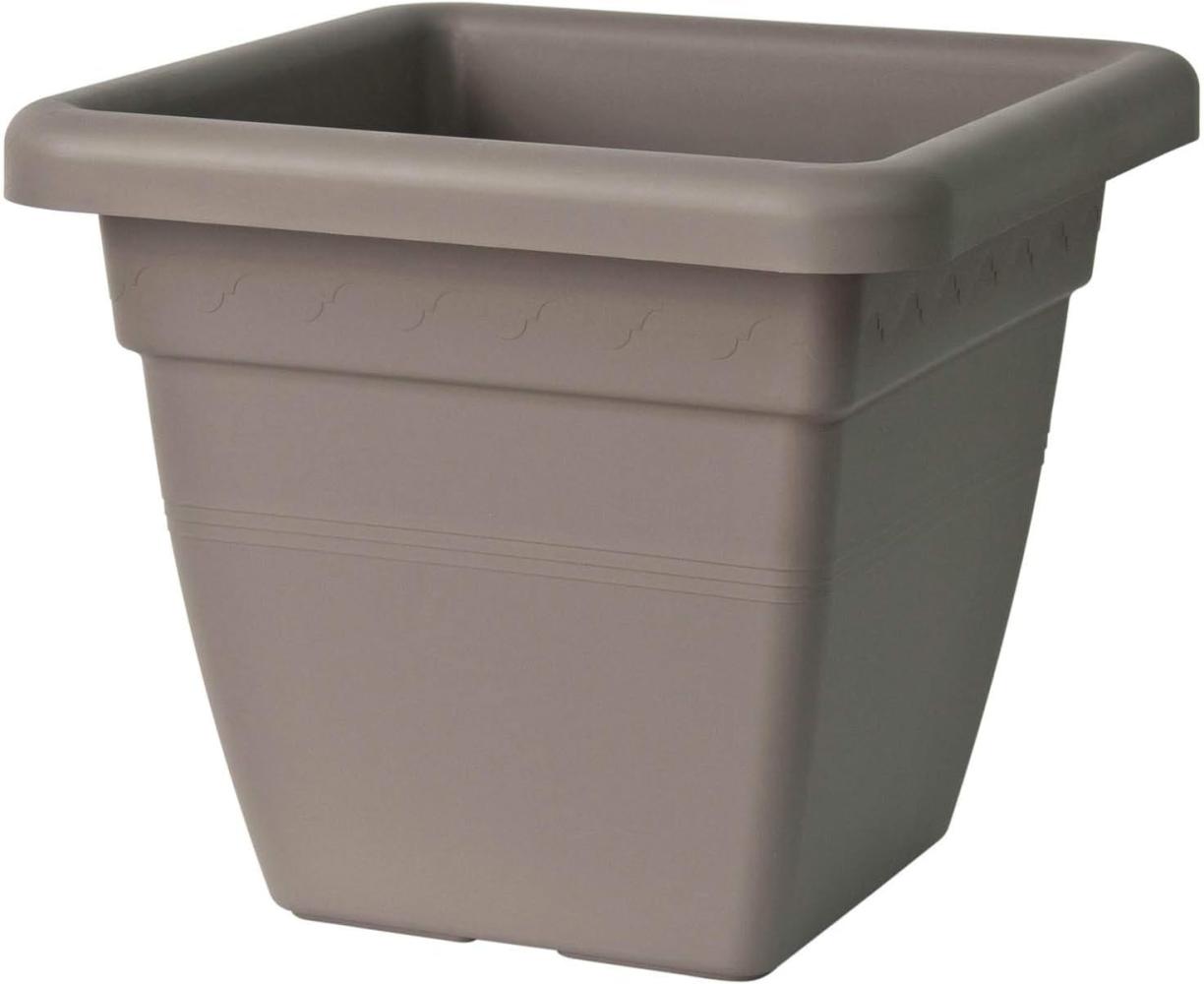 Euro3Plast 170-4G9 Kübel KREA 35cm taupe quadratisch, taupe (1 Stück) Bild 1