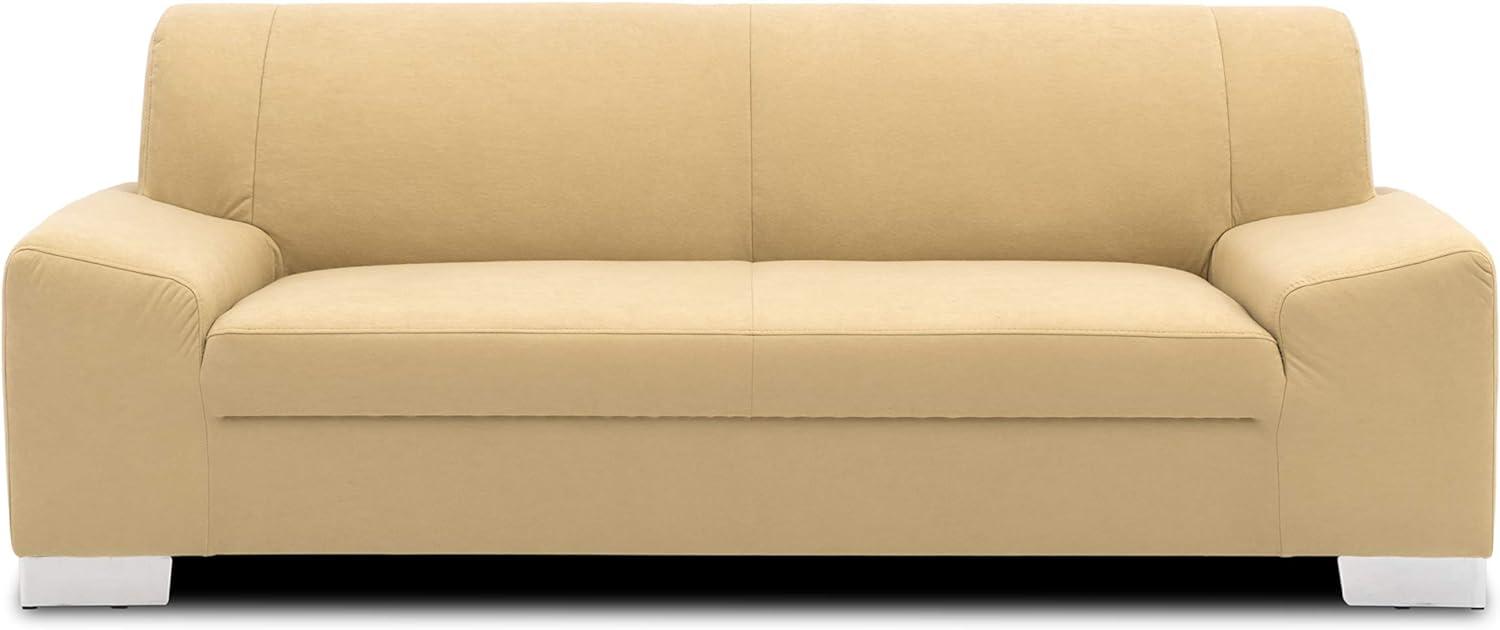 DOMO Collection Sofa Alisson, 3er Couch, 3-Sitzer, 3er Garnitur, 199x83x75 cm, Polstergarnitur in beige Bild 1