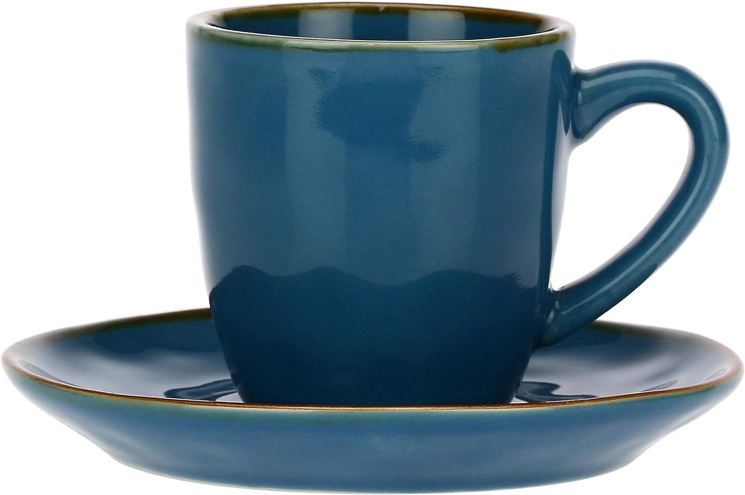 Espressotasse mit Untertasse Concerto Blu Avio Bild 1