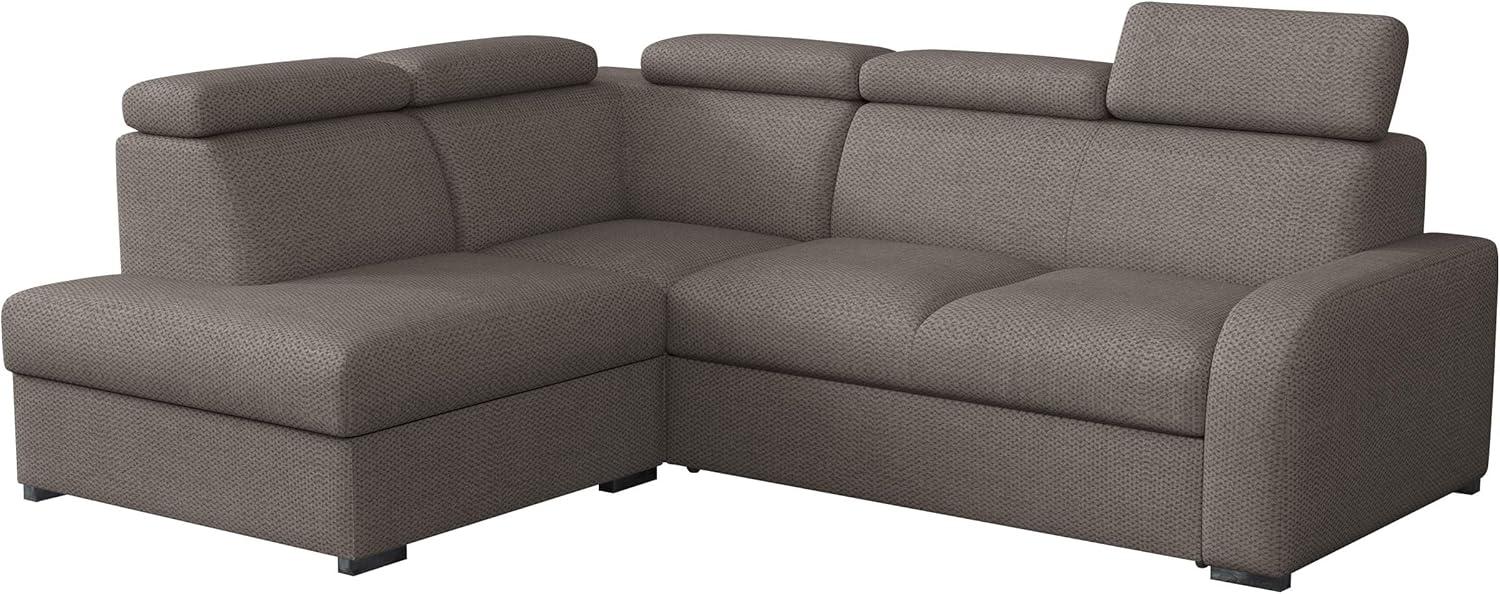 Ecksofa Apollo 2rRLXp mit Schlaffunktion und Bettkasten (Farbe: Crown 04, Seite: Links LXP+R+2R) Bild 1