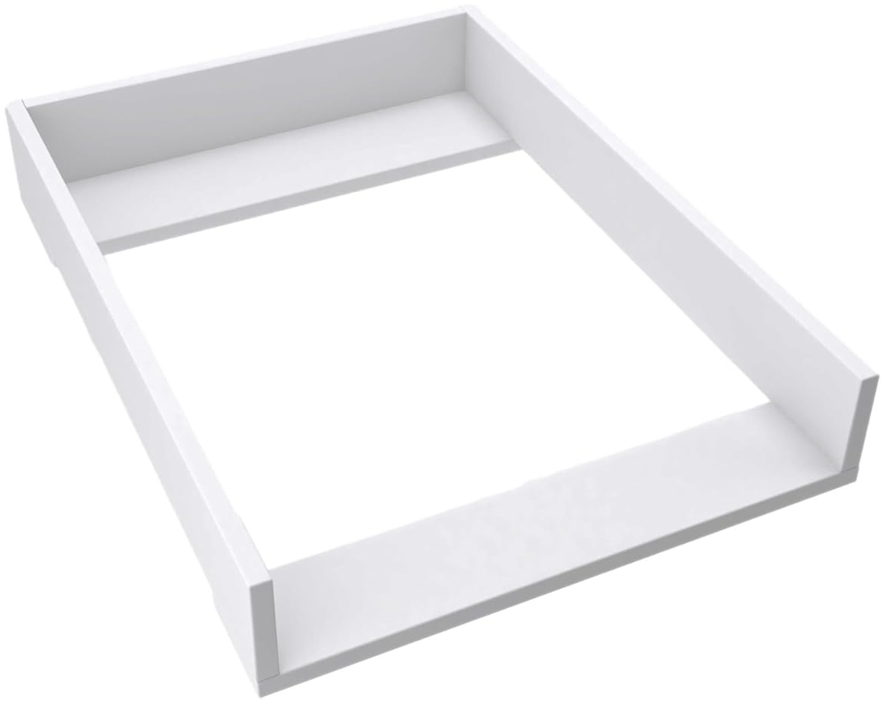 regalik Wickelaufsatz für Hemnes 500 IKEA 72cm x 50cm - Abnehmbar Wickeltischaufsatz für Kommode in Weiß - Abgeschlossen mit ABS Material 1mm Bild 1