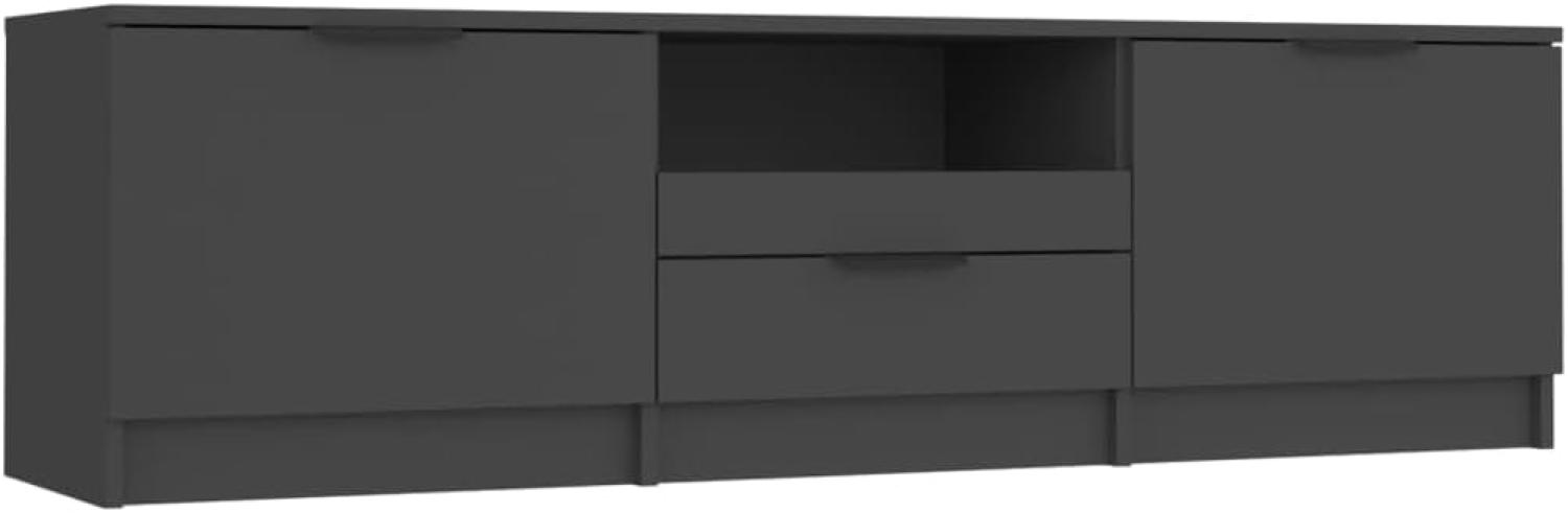 vidaXL TV-Schrank Schwarz 150 x 33,5 x 45 cm Holzwerkstoff [811449] Bild 1