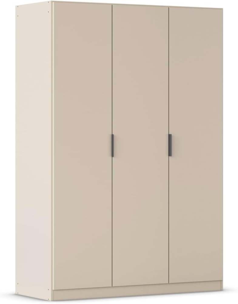 Rauch Möbel Lagoa, Kleiderschrank, Garderobe für Schlafzimmer, Kinderzimmer, Jugendzimmer 3-türig, mit Zubehör Premium, Farbe Beige, Breite 136 Bild 1