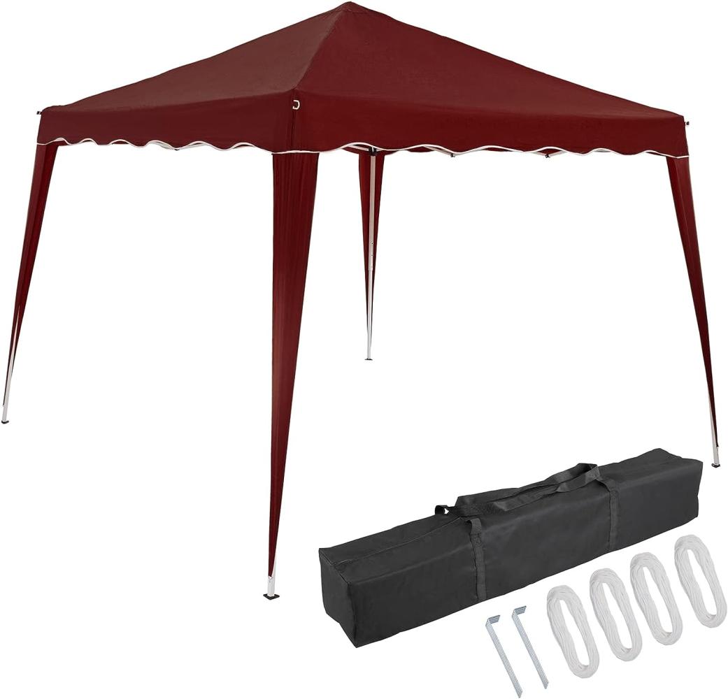CASARIA® 'Capri' Pop-Up Faltpavillon inklusive Tasche, wasserdicht, UV-Schutz 50+, Stahl / Polyester, Rot, 3x3 m Bild 1