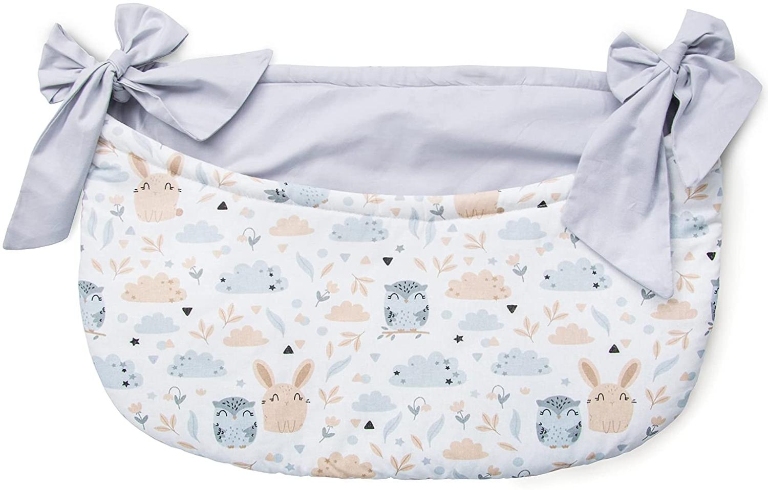 Amilian Betttasche zum Einhängen; Spielzeugtasche; Babybetttasche; Windelntasche; Spielzeughalter; Aufbewahrungstasche; Babybett Organizer für Kiderbett, Laufgitter, Kinderzimmer, Babybett; Design109 Bild 1