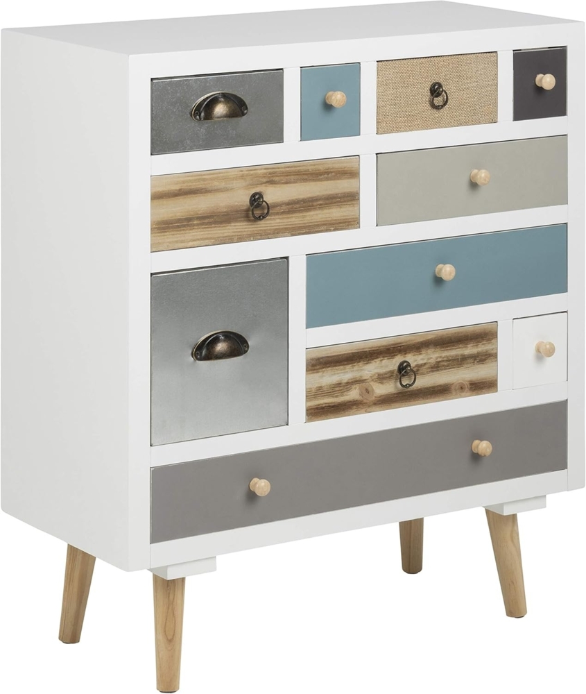 AC Design Furniture Suwen Kommode, B: 70 x T: 32 x H: 81 cm, Mehrfarbig, Holz, 1 Stk Bild 1