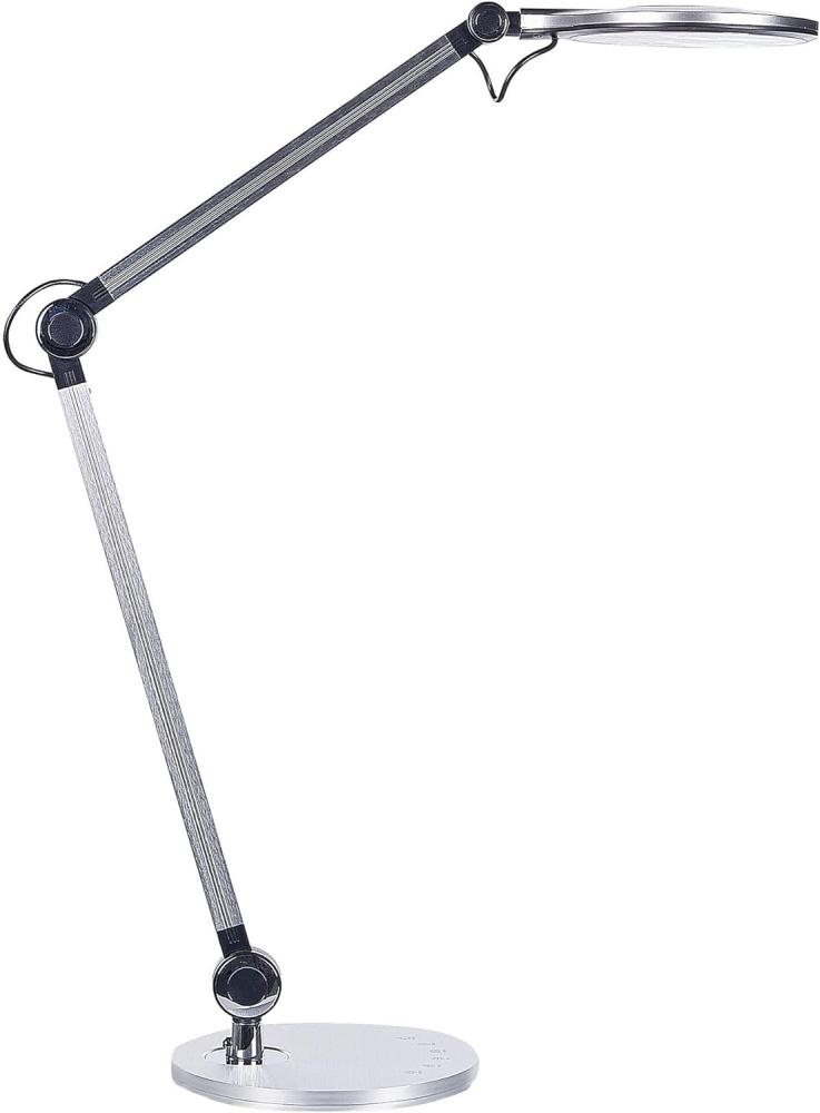Schreibtischlampe LED Metall silber 34 cm verstellbar ERIDANUS Bild 1