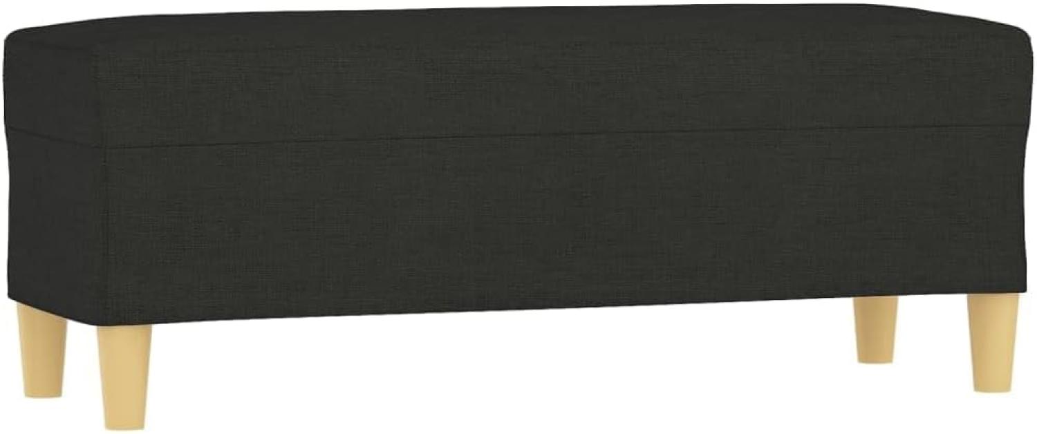 vidaXL Sitzbank Schwarz 100x35x41 cm Stoff 349379 Bild 1