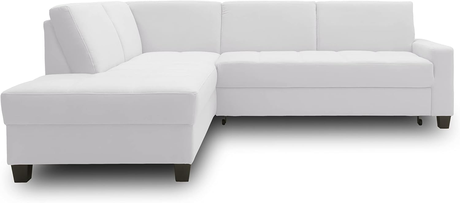 DOMO Collection Londrina Ecksofa mit Schlaffunktion, Eckcouch in L-Form, Ecke, Silver, 209 x 243 cm Bild 1