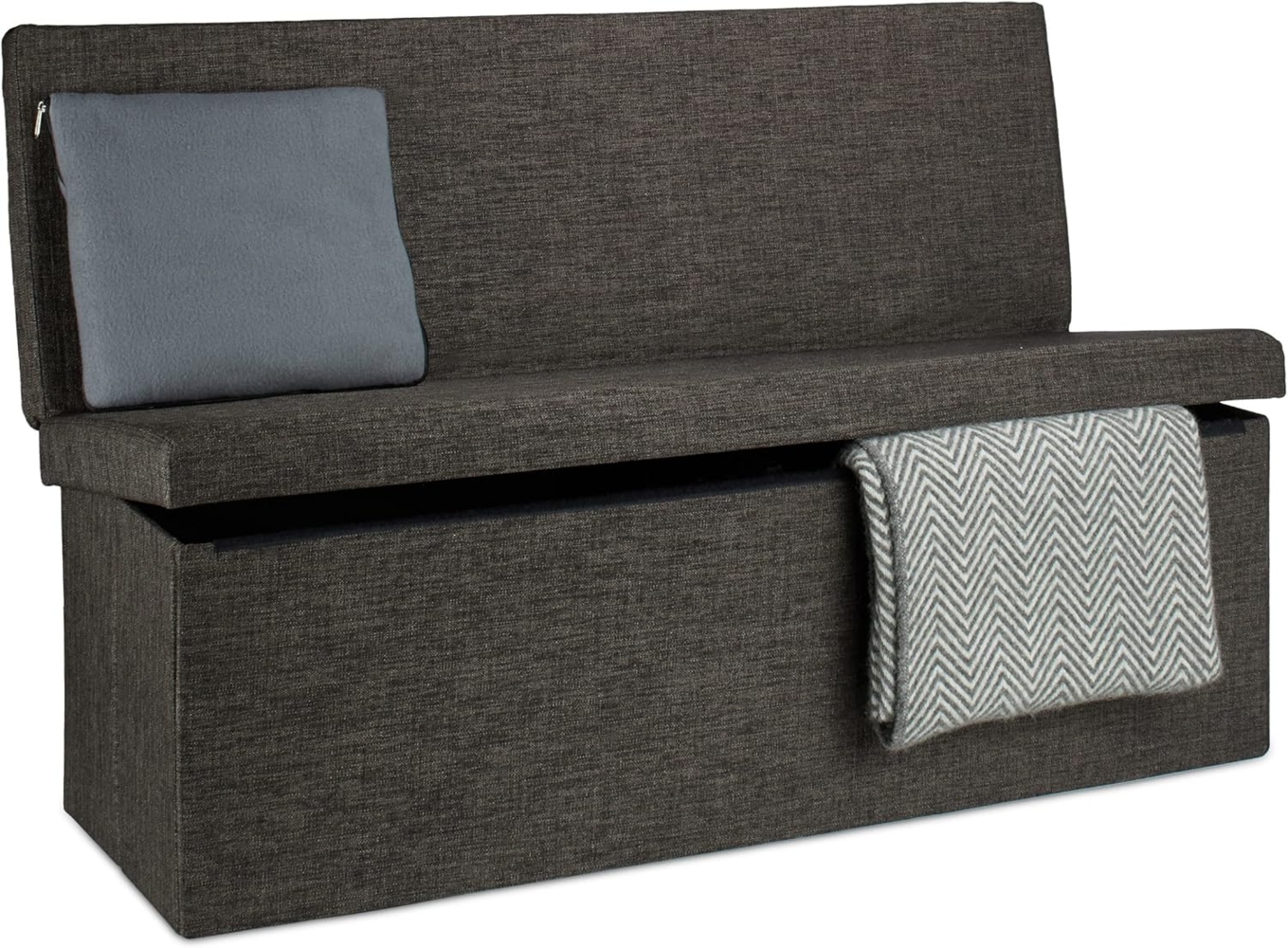 Faltbarer Sitzhocker mit Lehne XL Bild 1