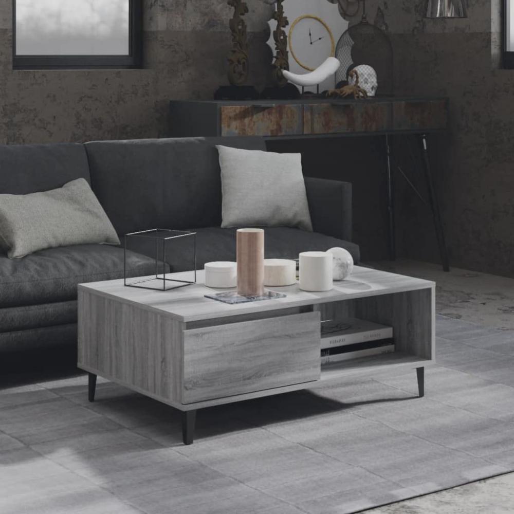 Couchtisch Grau Sonoma 90 x 60 x 35 cm Holzwerkstoff Bild 1