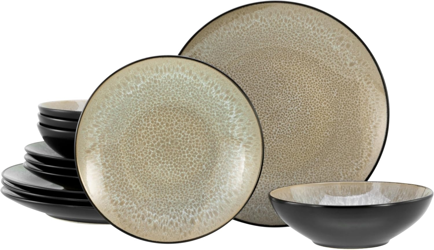 Malmö Beige, Tellerset 12-tlg (mo) Bild 1