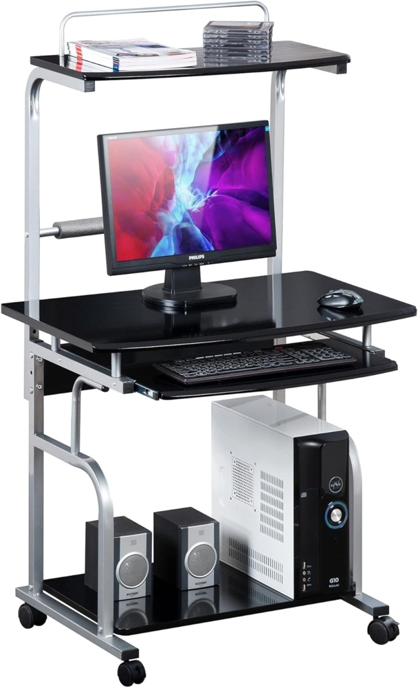 Black Multifunction Pc Desk Bild 1