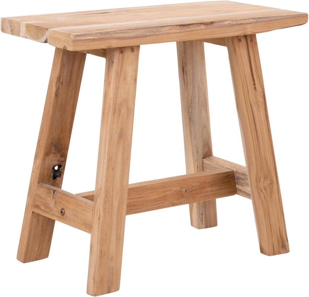 House Nordic Hocker in Braun, Teak - 50x45x25cm (BxHxT) Bild 1