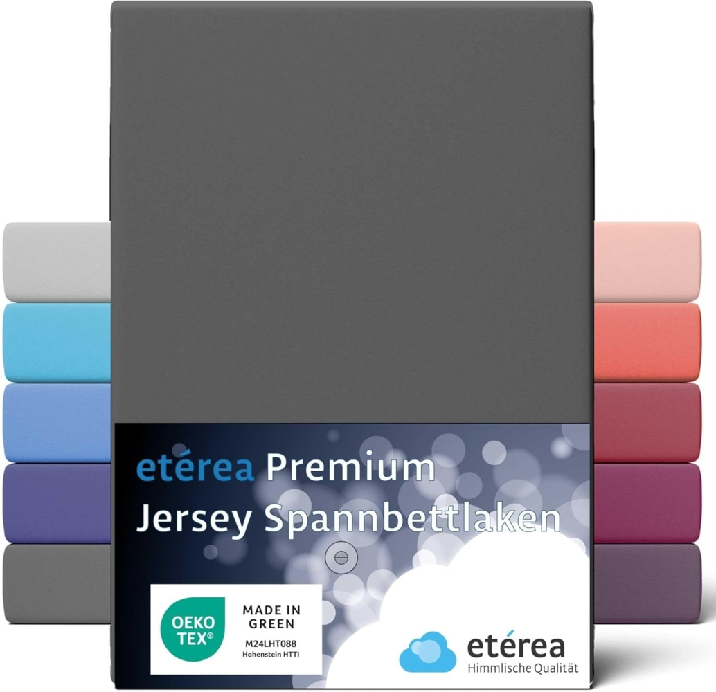 etérea Himmlische Qualität Spannbettlaken etérea Premium Jersey Spannbettlaken 90x200 -, Jersey, Gummizug: rundum, (1 Stück) Bild 1