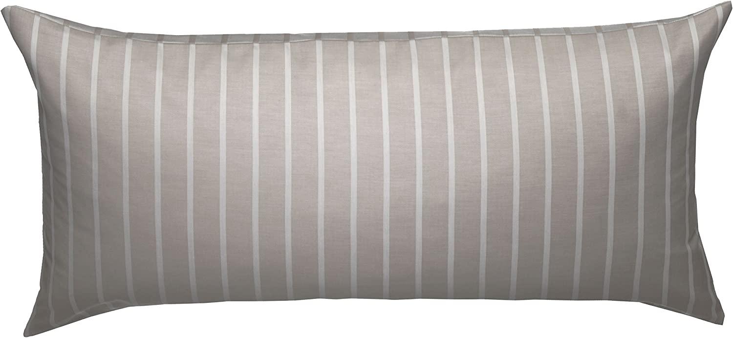 Bettwaesche-mit-Stil Damast Mako-Satin Wendebettwäsche braun Kissen 40x80 Bild 1