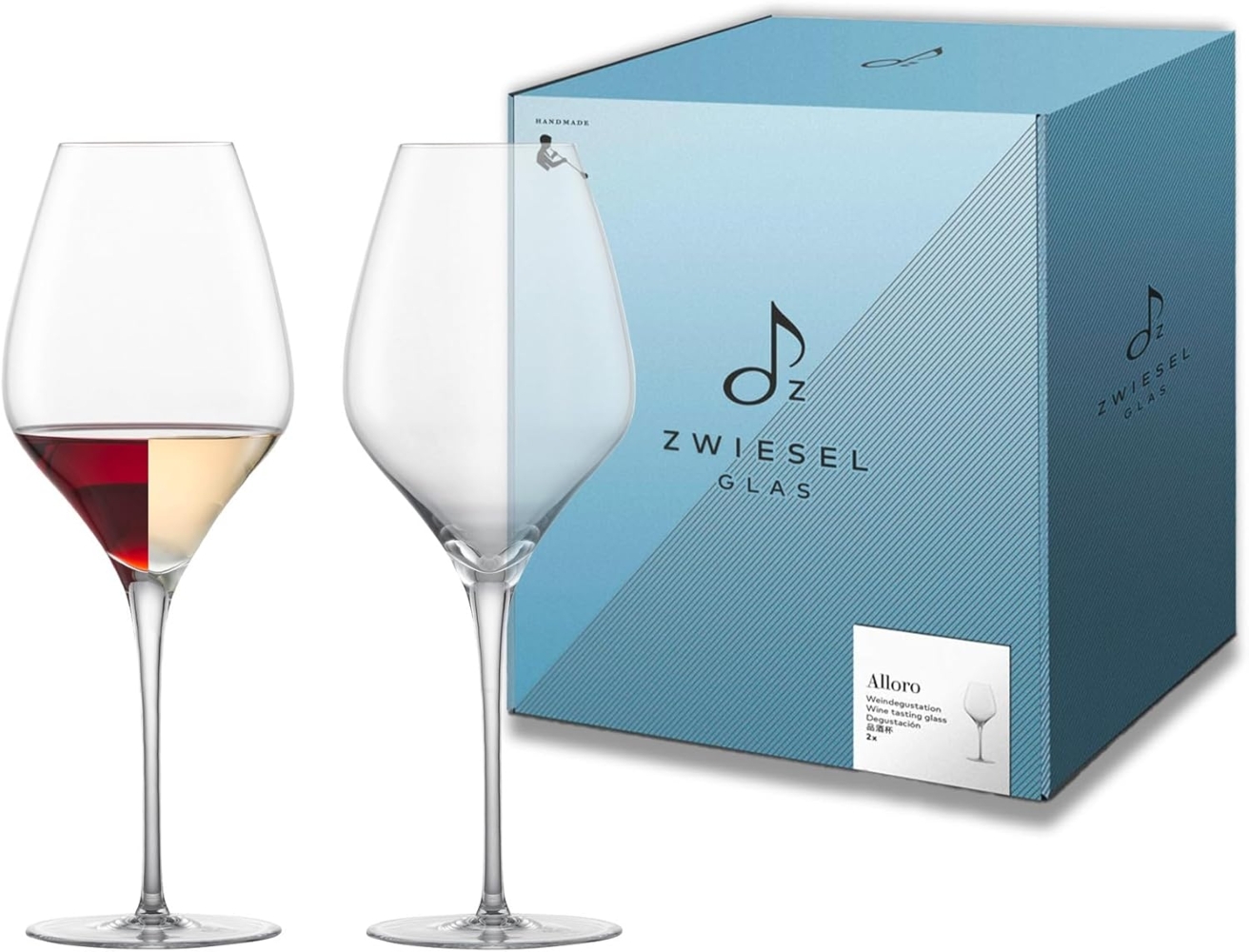 Zwiesel Glas Handmade Weindegustationsglas Alloro 2er Set, Weinglas, Degustation, 505 ml, 122091 Bild 1