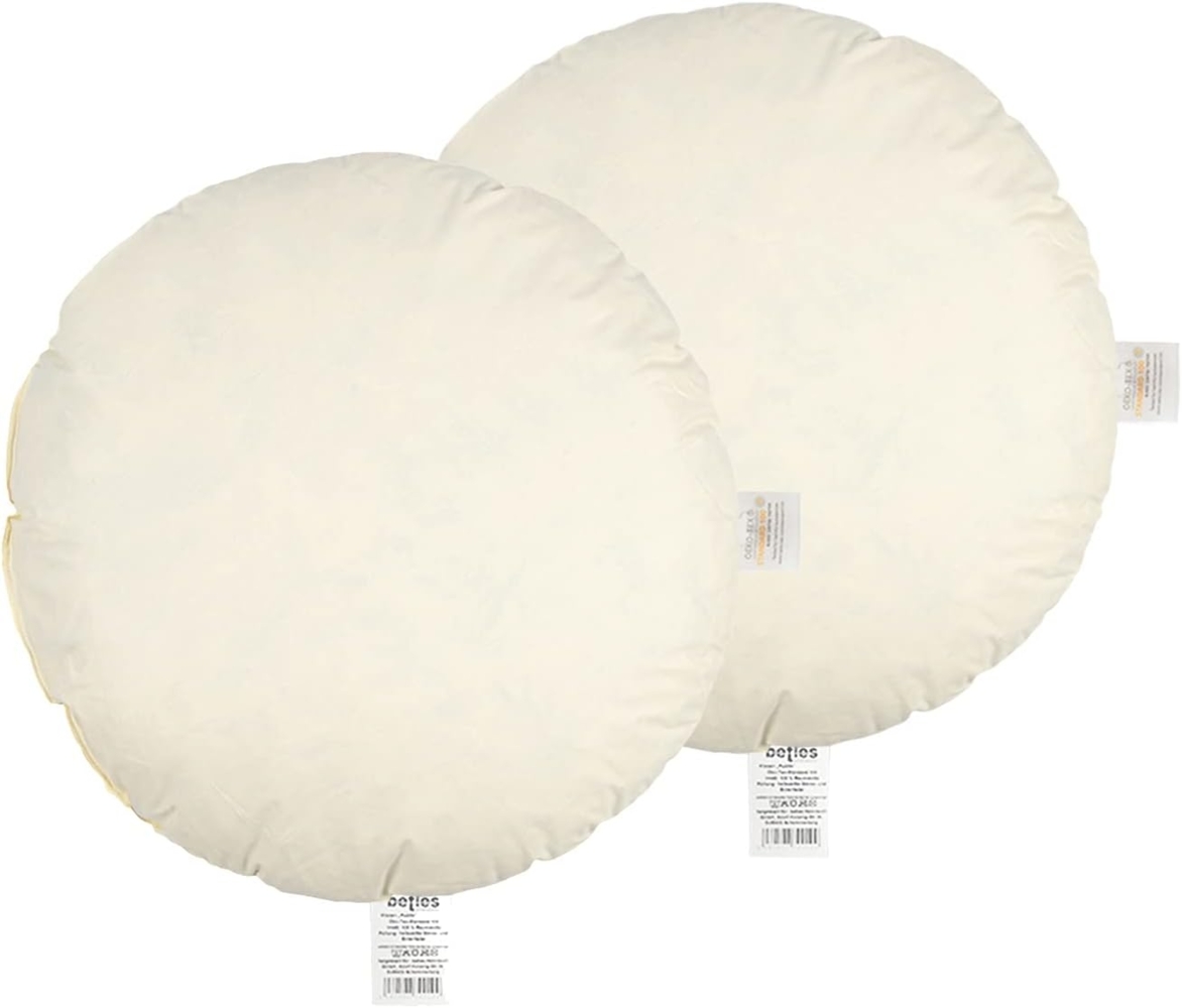 beties Kissenfüllung Publik, rundes Federkissen waschbar, kein Lebendrupf Bild 1