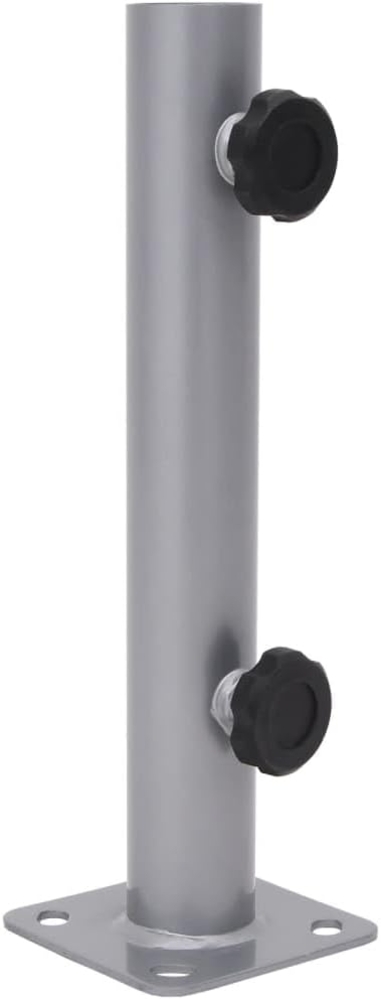 vidaXL Sonnenschirmständer für Ø32/34/38 mm Mast Silbern Stahl 4003372 Bild 1