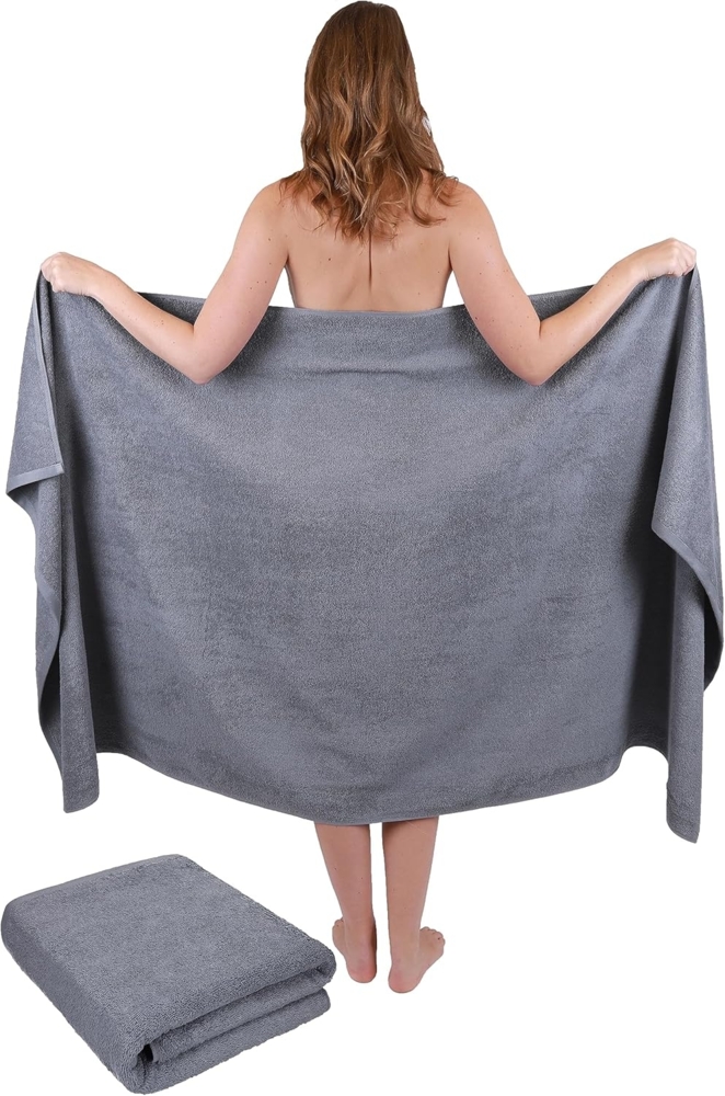 Betz Badetücher 2 Stück Badetücher groß XXL Badetuch Saunatücher Dresden 100 x 180 cm, 100% Baumwolle (Set, 2-St) Bild 1