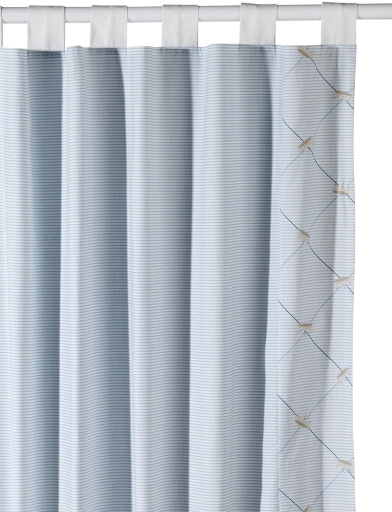 Nicolientje 700394 Gardinen/Schlaufenschal, 140x235 cm, blue Bild 1
