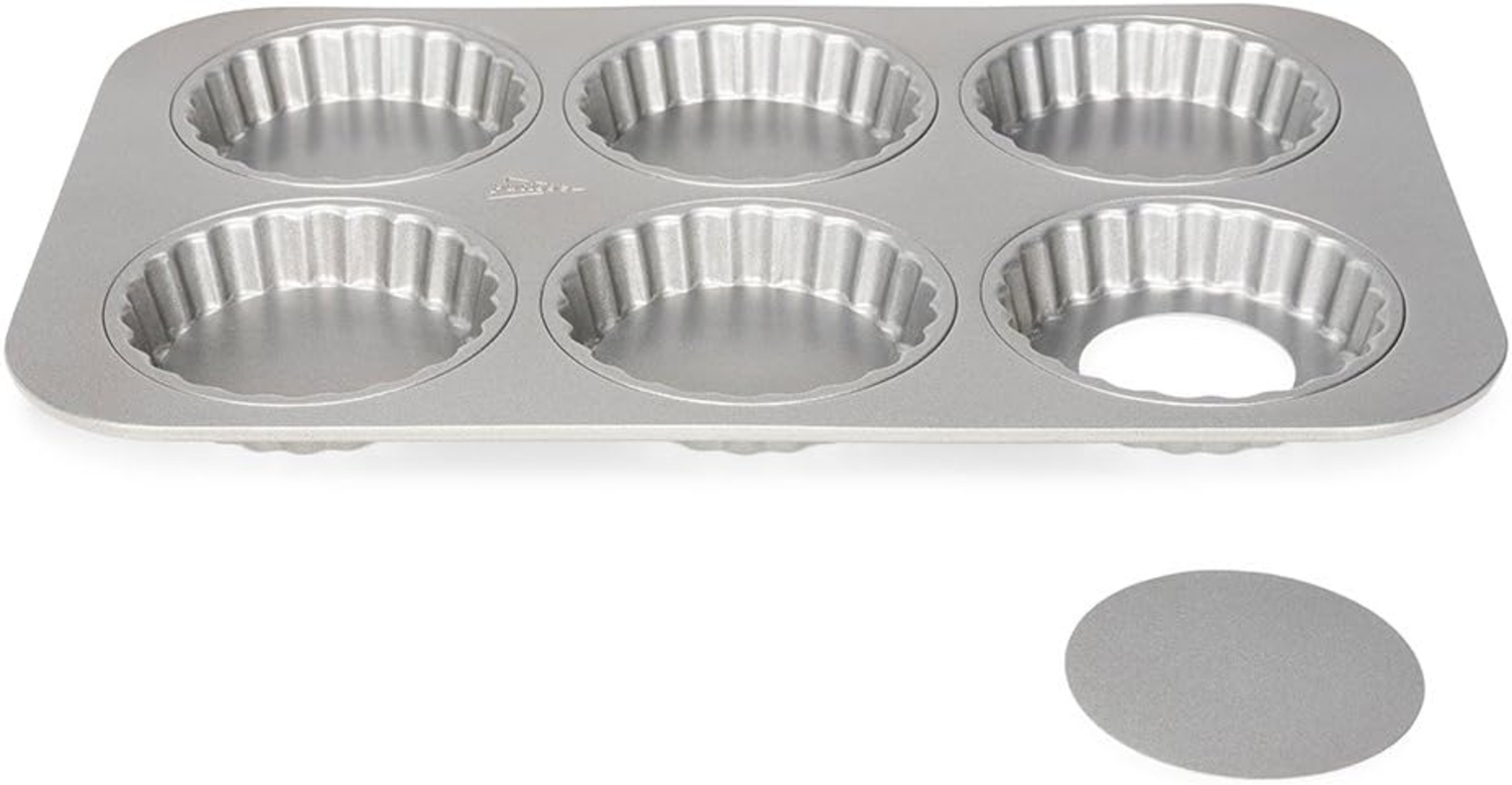 Patisse Patisse Miniform für 6 Törtchen mit abnehmbarem Boden 10cm Silver-top P03569 Bild 1