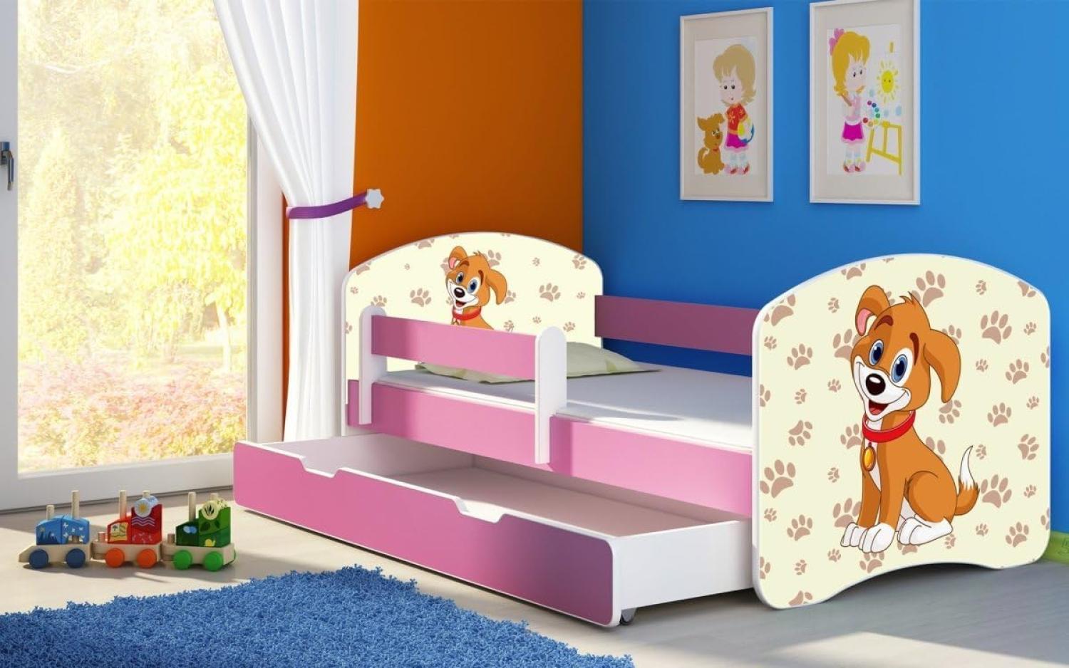 Kinderbett Dream mit verschiedenen Motiven 160x80 Dogs Smile Bild 1