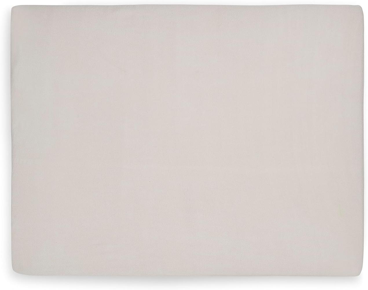 Jollein Spannbettlaken Baumwolle 75 x 95 cm Soft Grey Bild 1