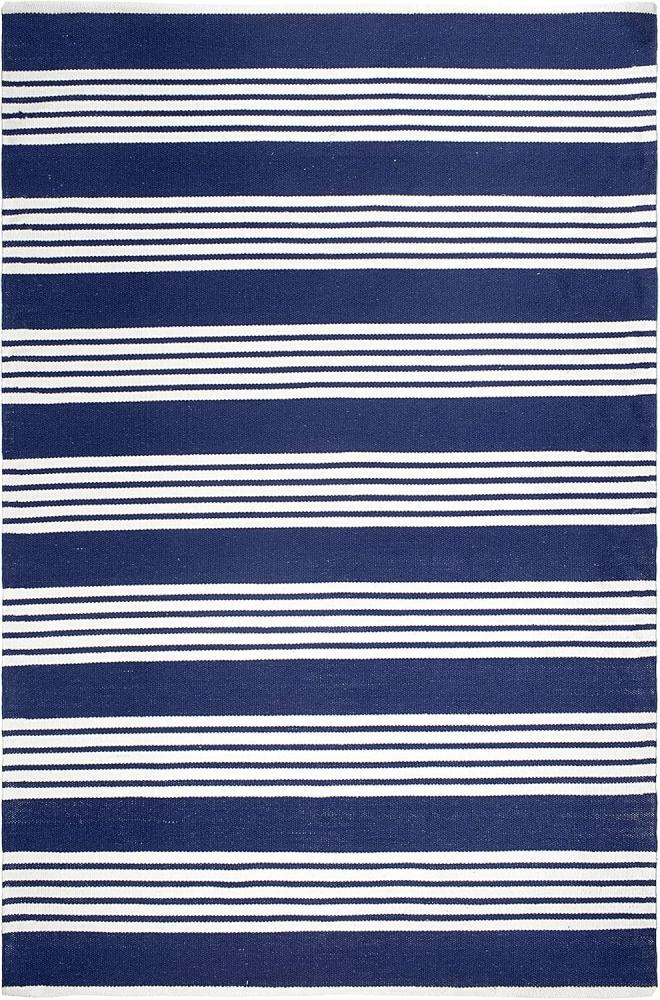 Fab Hab Outdoorteppich Mariona Blue&White aus recycelten PET-Flaschen blau/weiß verschiedene Größen 60x90 cm Bild 1