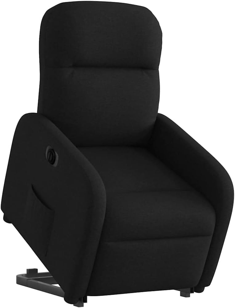 Relaxsessel mit Aufstehhilfe Elektrisch Schwarz Stoff 3302994 Bild 1