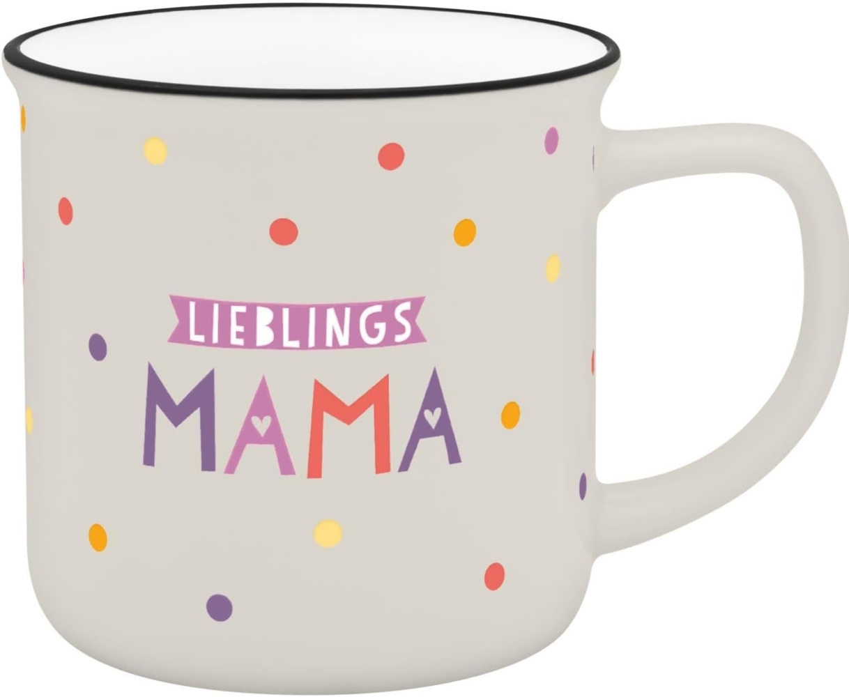 Becher in Emailloptik "Lieblingsmama" Bild 1