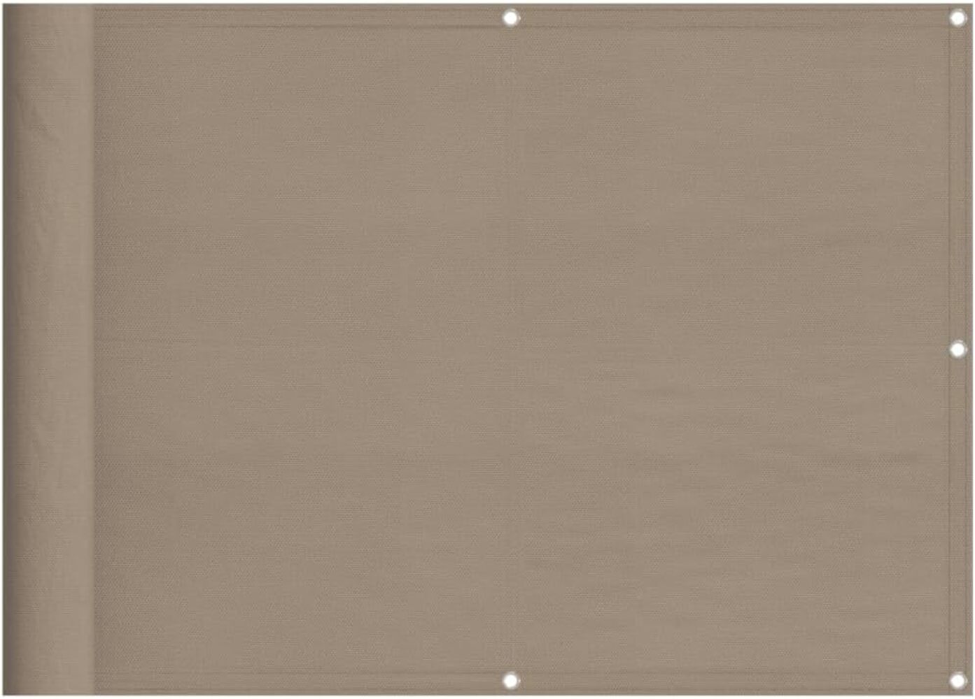 Balkon-Sichtschutz Taupe 75x700 cm 100 % Polyester-Oxford Bild 1