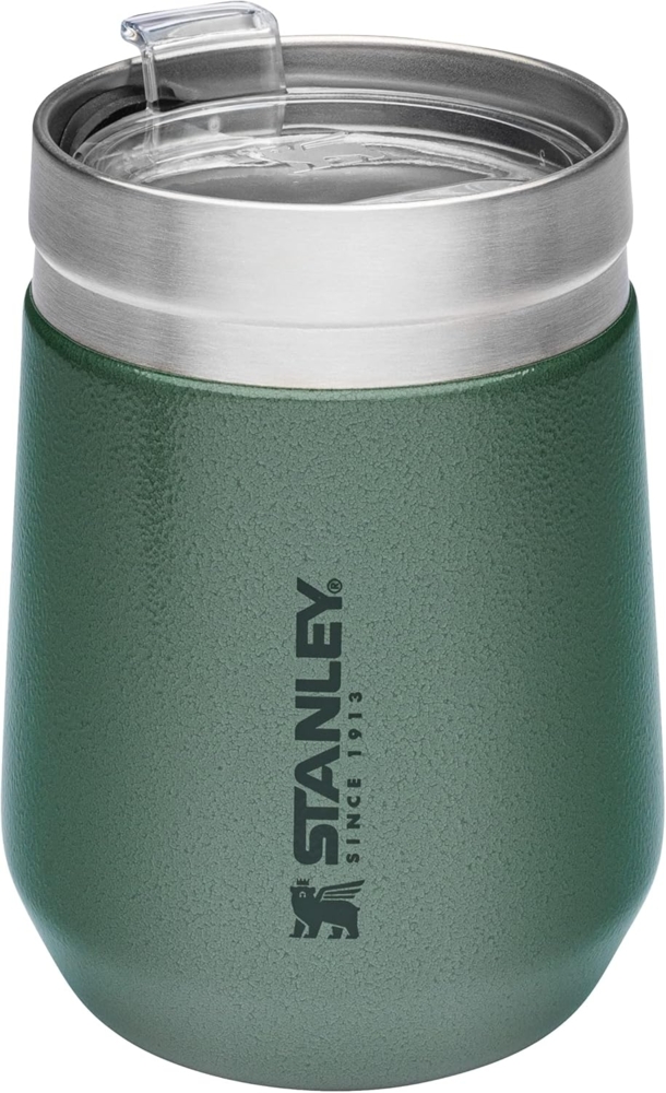 Stanley Go Everyday Tumbler 0.29L - Edelstahl Thermobecher für Wein, Cocktails, Kaffee, Tee - Hält Stundenlang Kalt/Heiß - BPA-Frei - Spülmaschinenfest - Hammertone Green Bild 1