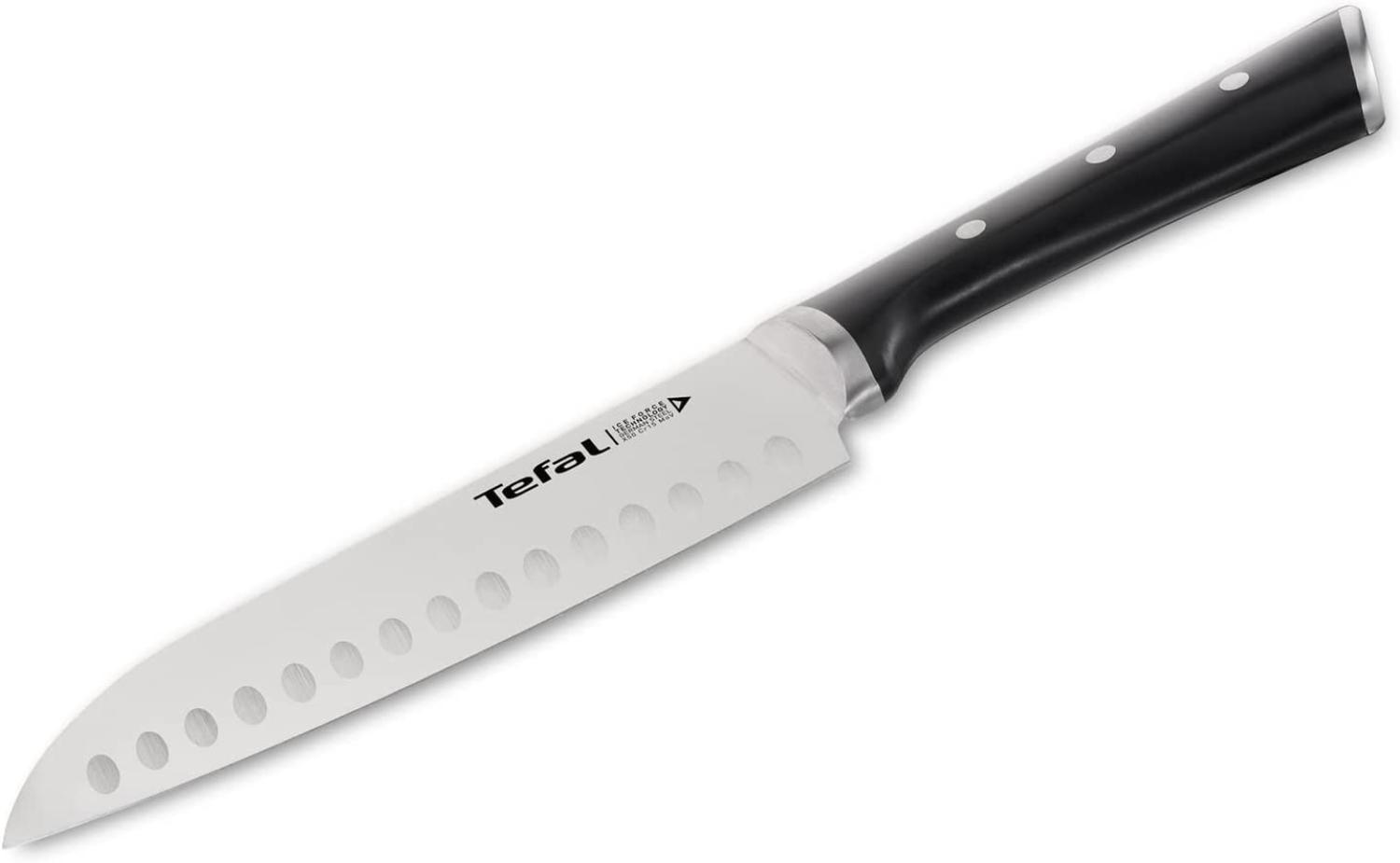 Tefal 'Ingenio Ice Force' Santokumesser, Edelstahl schwarz, 20 cm Bild 1