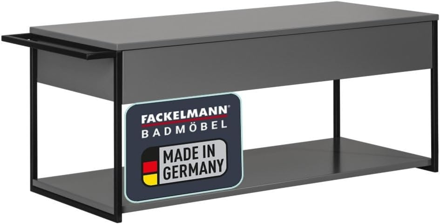 Fackelmann NEW YORK Waschtischunterschrank 108 cm breit, Grau Bild 1