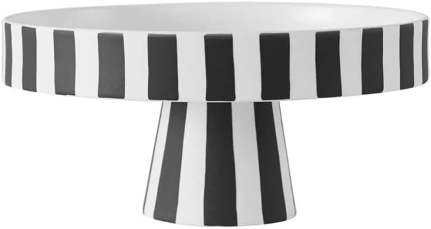 Oyoy Schale auf Fuß Toppu Schwarz-Weiß (Klein) 1101044 Bild 1