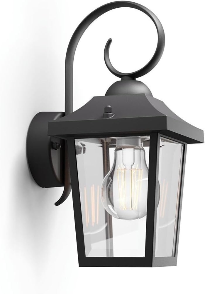 Philips Buzzard wall lantern black 1x60W 230V Bild 1