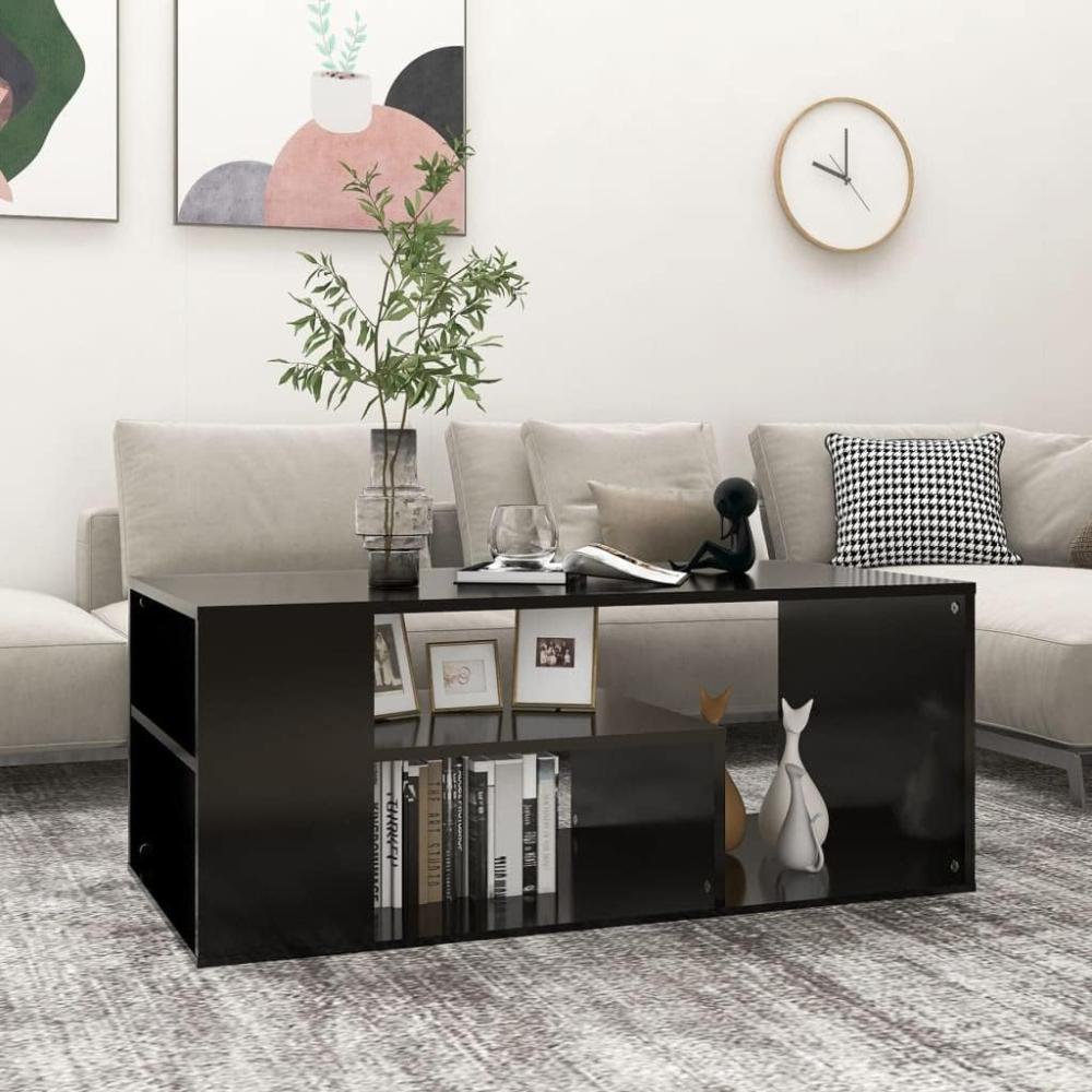 vidaXL Couchtisch Schwarz 100x50x40 cm Holzwerkstoff 806922 Bild 1