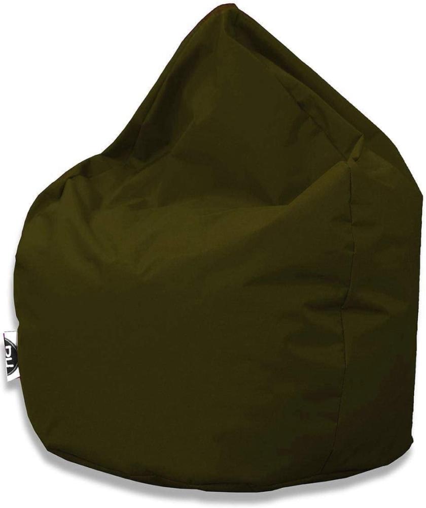 PATCH HOME Patchhome Sitzsack Tropfenform - Khaki für In & Outdoor XL 300 Liter - mit Styropor Füllung in 25 versch. Farben und 3 Größen Bild 1