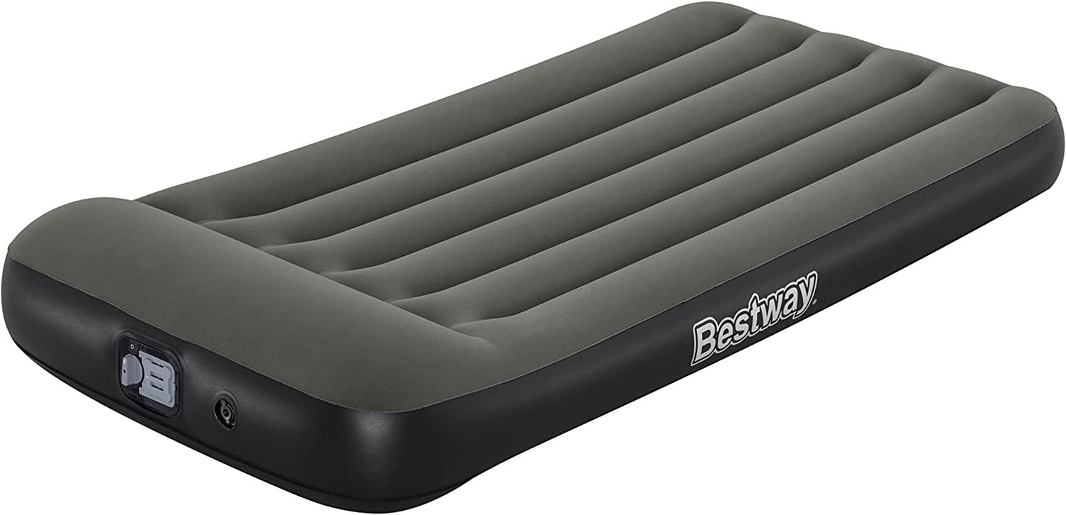 Bestway® 'TriTech™' Luftbett mit integrierter batteriebetriebener Pumpe Single, schwarz/grau, 188x99x30cm Bild 1