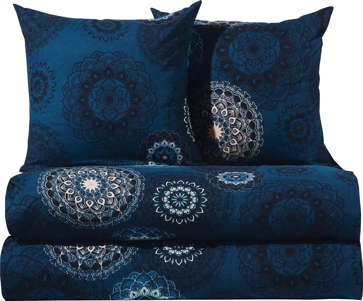 Erwin Müller Bettwäsche Bettwäsche Sparpaket 4-teilig, Biber, Edelflanell Ornamente Bild 1