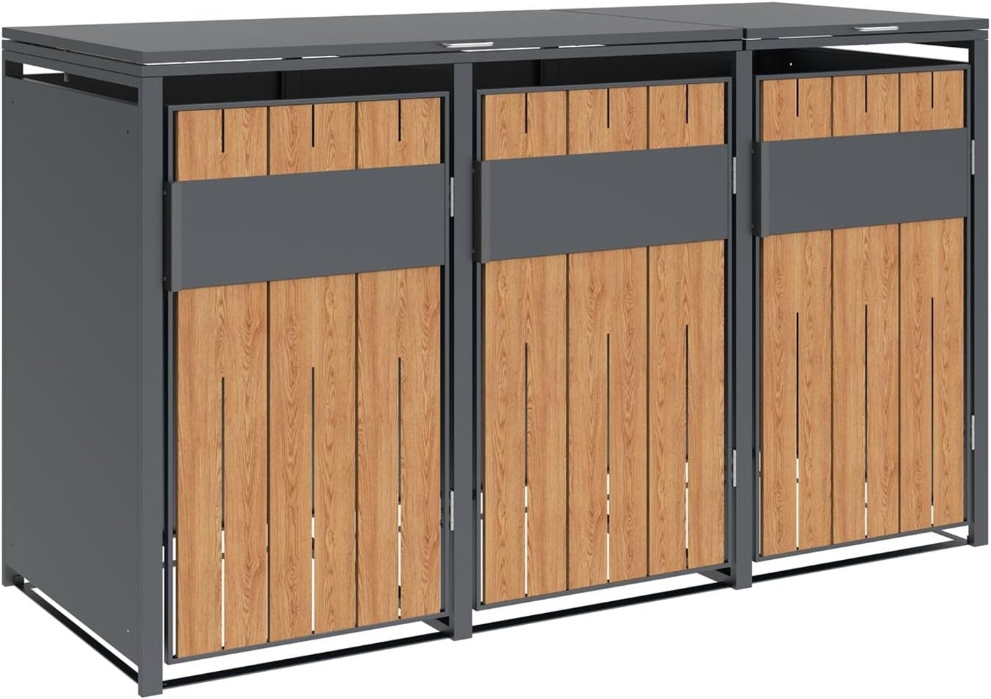 Westmann Varius 3 | Metall Mülltonnenbox 3er | Bild 1