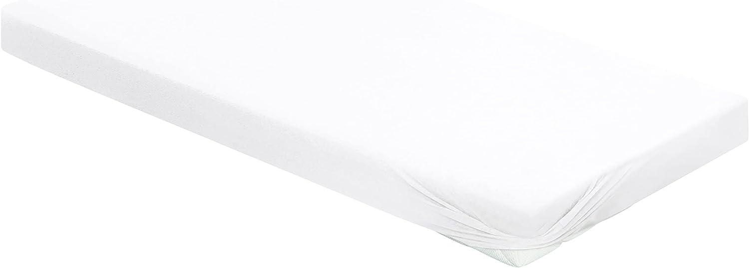 Irisette Kuschel-Jersey Spannbetttuch Vesuv 0012 weiss 150 x 200 cm 12-81 weiss Bild 1