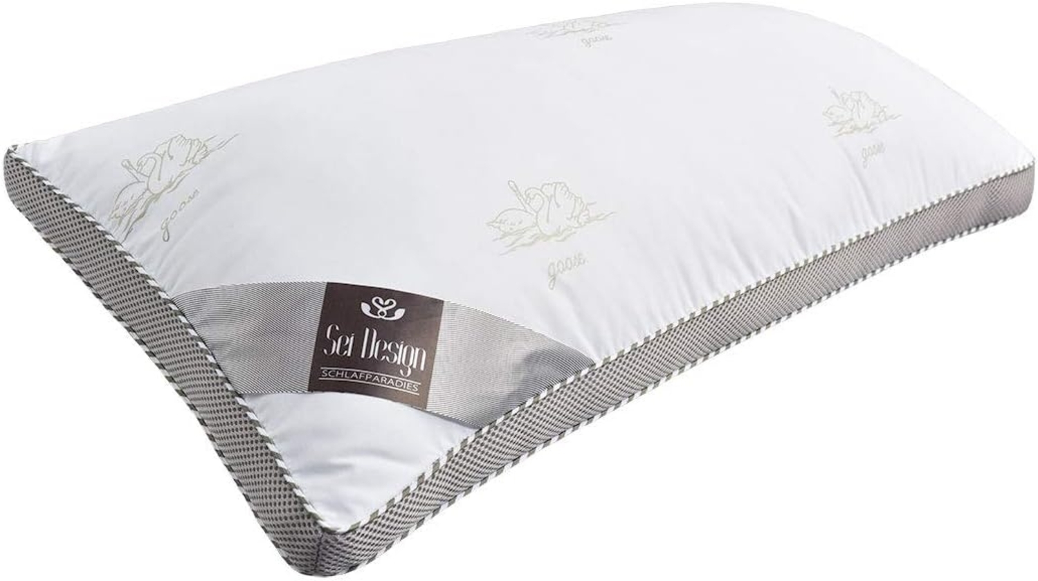 SEI Design Kopfkissen Drei-Kammerkissen Classica Soft 3D 40x80 SWAN, Füllung: Airdream micro, Bezug: Microfaser, Rückenschläfer, Seitenschläfer, Bauchschläfer, Alternative zu Daunen Bild 1