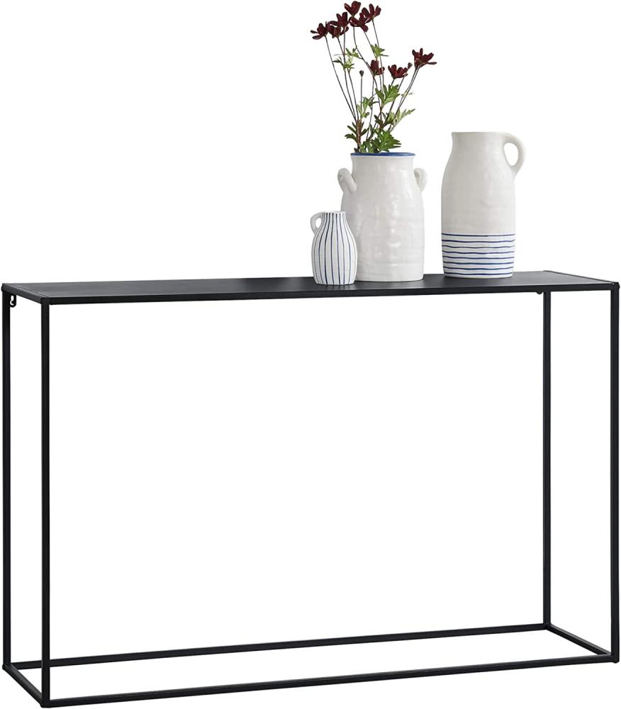 Konsolentisch Turia 74x115x32 cm Kratzfest Metall Schwarz [en. casa] Bild 1