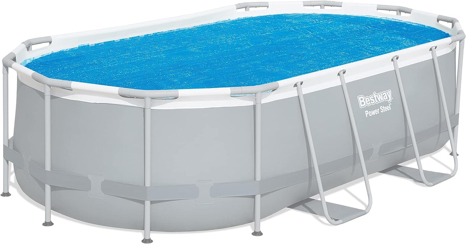 Bestway Flowclear Solar Pool Cover 3. 94 m x 2. 10 m Pool solar cover Above ground pool Bild 1