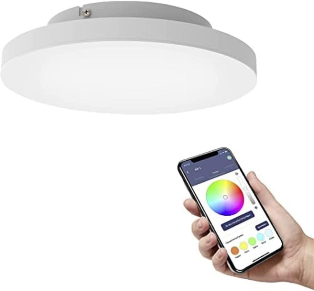 Eglo 900054 LED Deckenleuchte TURCONA-Z rahmenlos, weiss H:6 Ø:30cm dimmbar 2700-6500K mit Connect-Z Funktion Bild 1